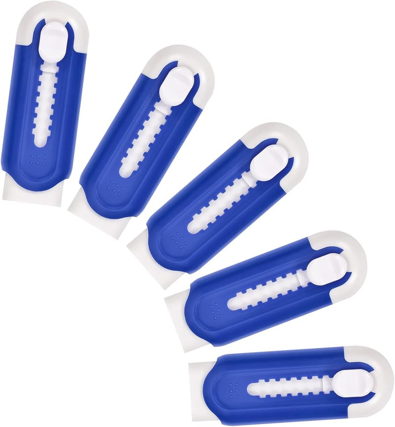 Muxdilu Pencil Erasers, Retractable Erasers for Pencils - Blue White, Pack of 5 - Image 2